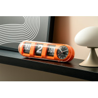 Nástenné hodiny Tube Flip Karlsson KA6032OR, 14cm